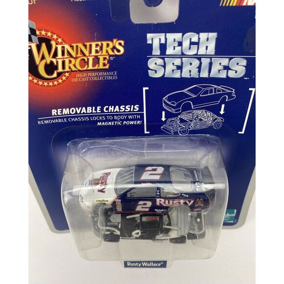 Winner’s Circle RUSTY WALLACE Tech Series 1/64 Removable Chassis Hasbro NASCAR - Picture 4 of 5